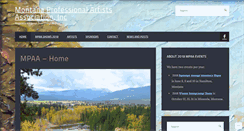 Desktop Screenshot of montanaprofessionalartistsassoc.com